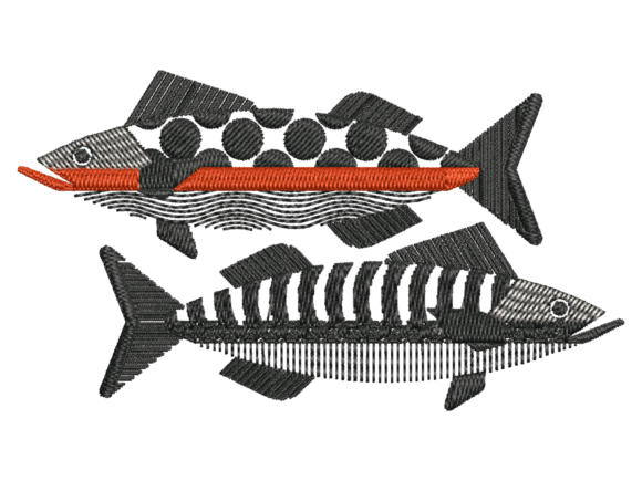 Abstract Fish Embroidery Review for Business Use