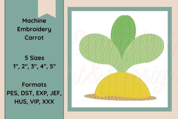 Carrot Machine Embroidery Design
