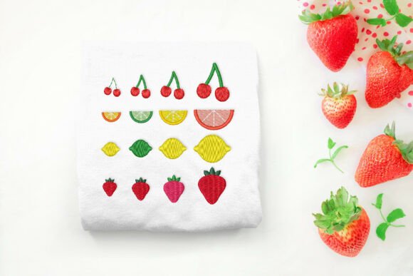 Cute Fruit Micro Embroidery Set