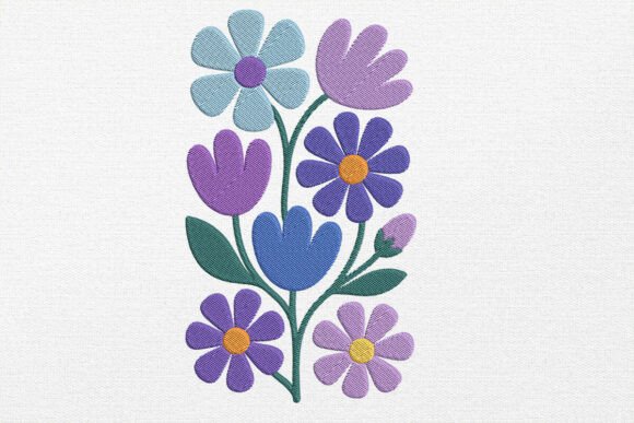 Decorative Floral Embroidery Design